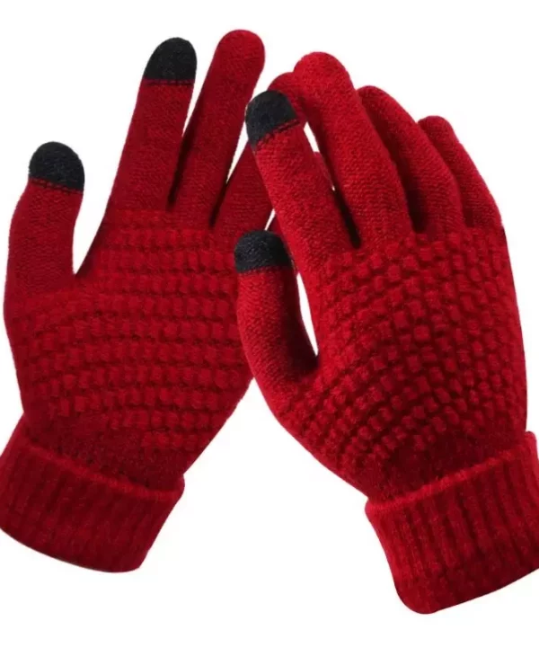Pletené rukavice pre dotykovú obrazovku